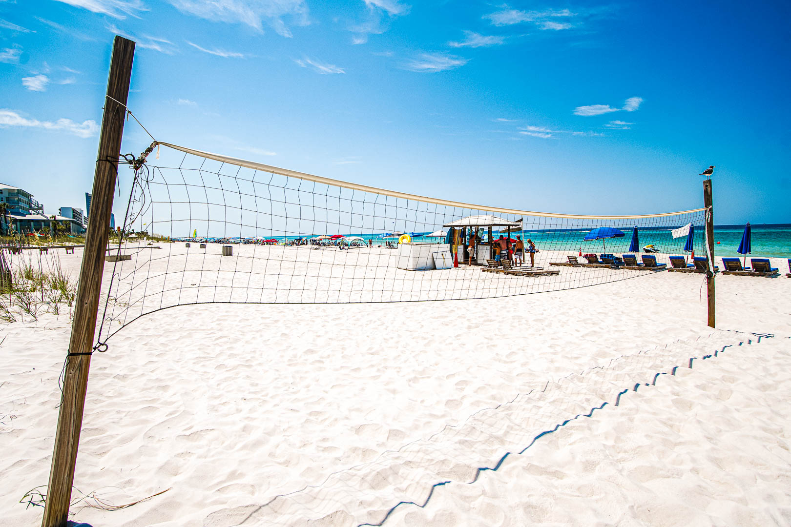 Volleyball onsite at VRI's Landmark Holiday Beach Resort in Panama City, Florida.